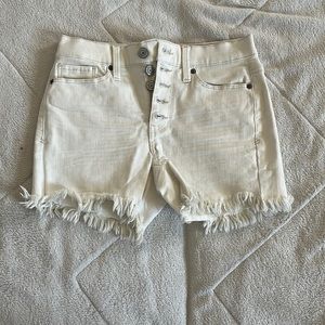 Mudd white jean shorts